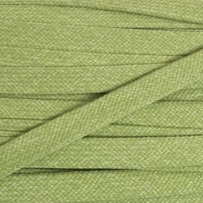 Cotton cord flat 20 mm melange lime