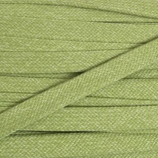 Cotton cord flat 20 mm melange lime