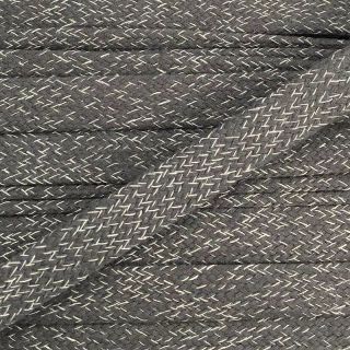 Cotton cord flat 20 mm melange grey