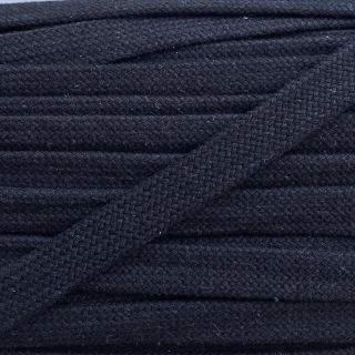 Cotton cord flat 20 mm dark blue