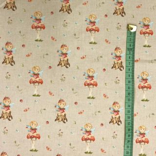 Cotton fabric Sweet elf light sand digital print