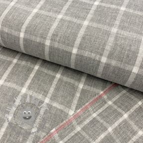 Mussola/Doppia garza Double sided Checks light grey melange