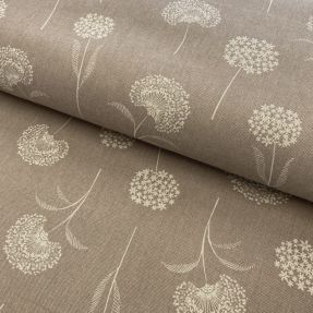 Decoration fabric Linenlook Elegant dandelion taupe