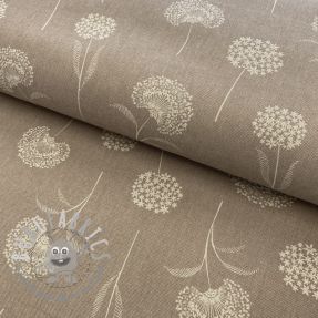 Tessuto decorativo Linenlook Elegant dandelion taupe