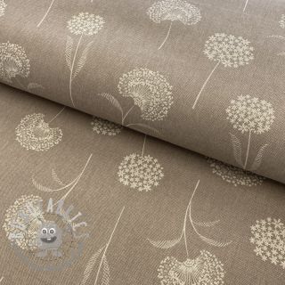 Tessuto decorativo Linenlook Elegant dandelion taupe