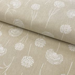 Decoration fabric Linenlook Elegant dandelion natural