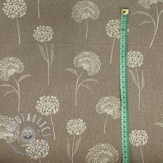 Tessuto decorativo Linenlook Elegant dandelion taupe