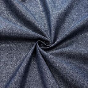 Cotton fabric JEANS FOIL dark blue