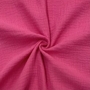 Double gauze/muslin fuchsia