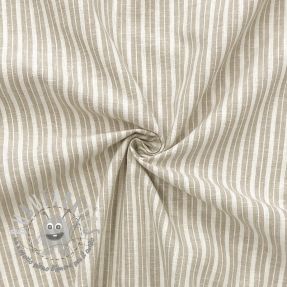 Lino con cotone Lira big stripe beige