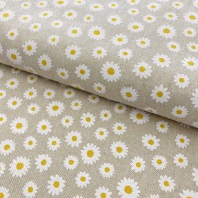 Decoration fabric Linenlook Daisy sweet garden