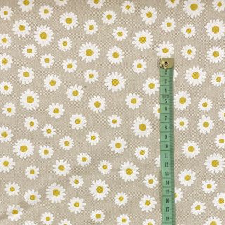 Decoration fabric Linenlook Daisy sweet garden