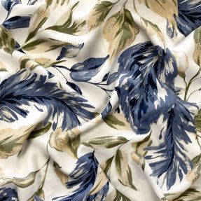 Viscose RADIANCE Bouquet of leaves digital print