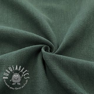 Lino prelavato STONEWASHED dark green