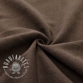 Lino prelavato STONEWASHED dark brown