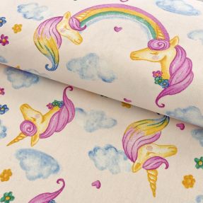 Decoration fabric premium Handpaint unicorn