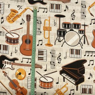 Decoration fabric premium Music instrument