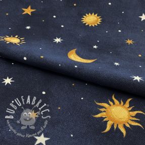 Tessuto decorativo premium GLOW IN THE DARK Starry night