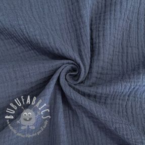 Mussola/Doppia garza jeans blue ORGANIC