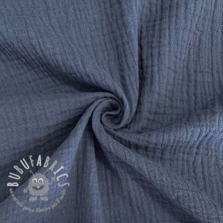 Mussola/Doppia garza jeans blue ORGANIC