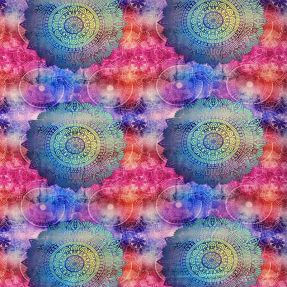 Viscose Mandalas and more design B digital print