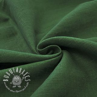 Lino prelavato dark green