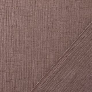 Double gauze/muslin BAMBOO mauve