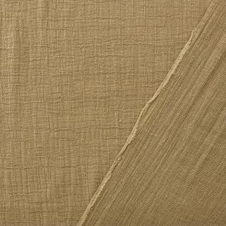 Double gauze/muslin BAMBOO dark sand