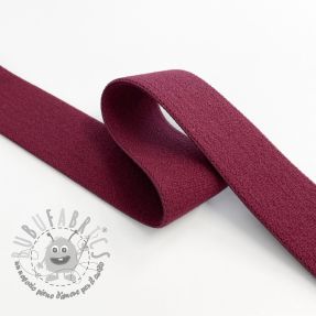 Elastico liscio 2,5 cm bordeaux