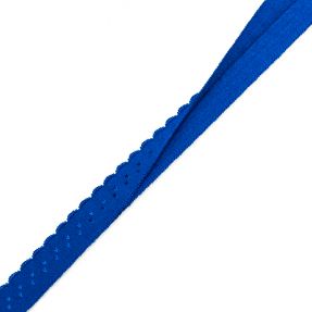 Bias binding elastic 12 mm LUXURY cobalt