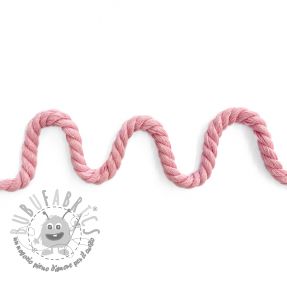 Cordino di cotone ritorto 8 mm pink