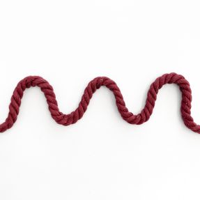 Cotton cord 8 mm bordeaux