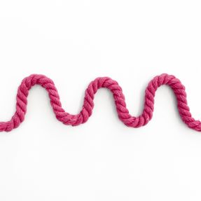 Cotton cord 8 mm fuchsia