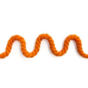 Cotton cord 8 mm orange