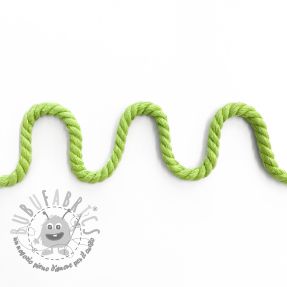 Cordino di cotone ritorto 8 mm lime