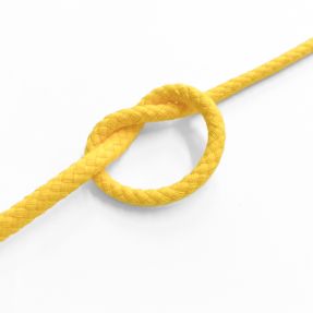 Cotton cord 5 mm lemon