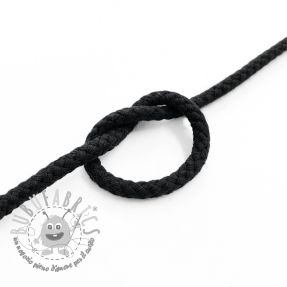 Cordino di cotone 5 mm black