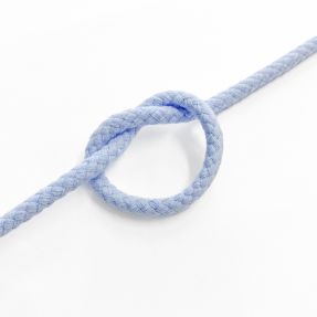 Cotton cord 5 mm light blue