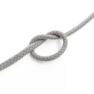 Cotton cord 5 mm light grey