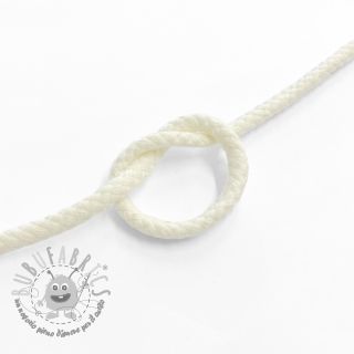 Cordino di cotone 5 mm off white