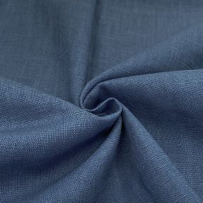 Linen enzyme washed blue