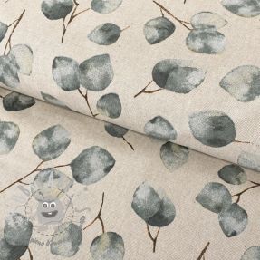 Tessuto decorativo Eucalyptus watercolour branch