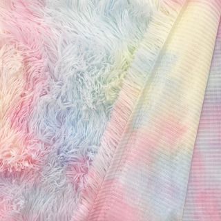 Faux fur Rainbow light