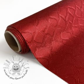 Ecopelle SNAKE rouge metal