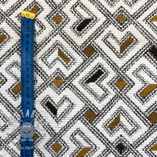 Tessuto decorativo jacquard Pagne allover jaune