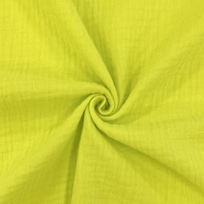 Double gauze/muslin neon yellow