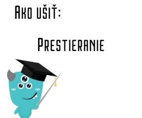 Ako ušiť - Prestieranie