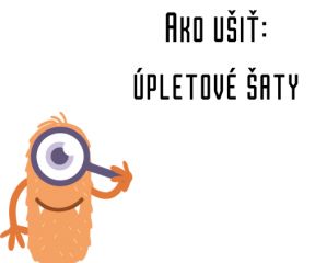 Ako ušiť - Úpletové šaty