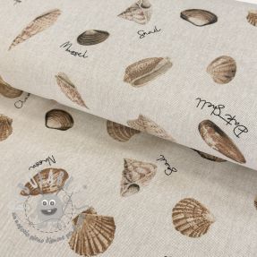 Tessuto decorativo Linenlook Sea shell path