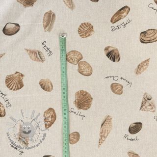 Tessuto decorativo Linenlook Sea shell path